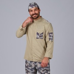 ⭐ CHAQUETA COCINA TATICO UNISEX | Azules de Vergara