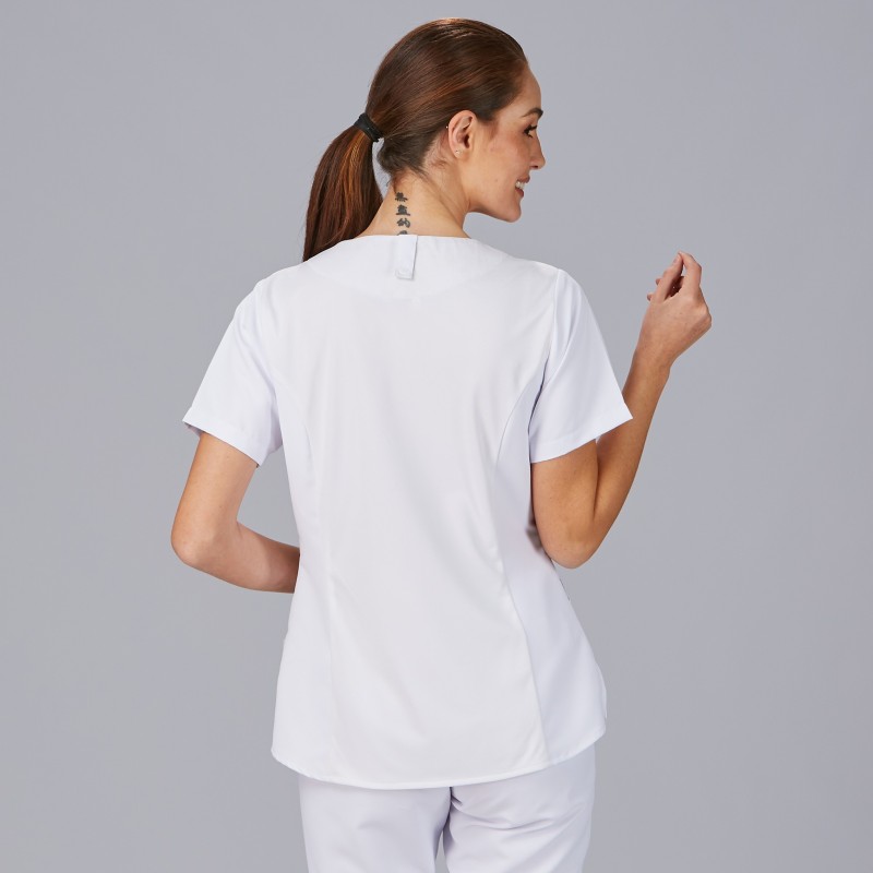 BLUSA MUJER CUELLO PICO 100% POLIESTER