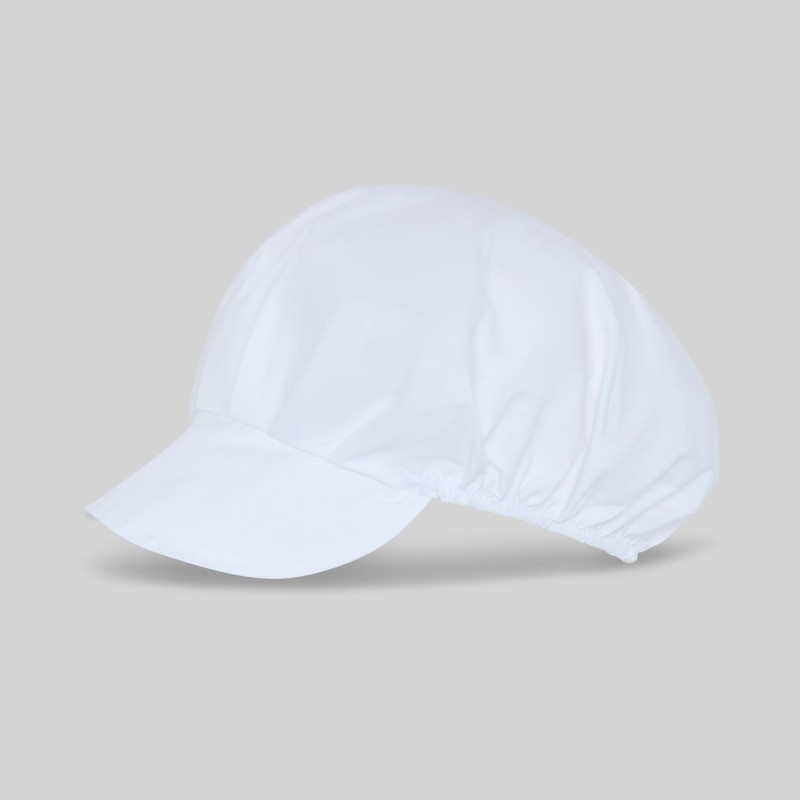GORRA UNISEX POPELIN BLANCA 35% ALGODÓN