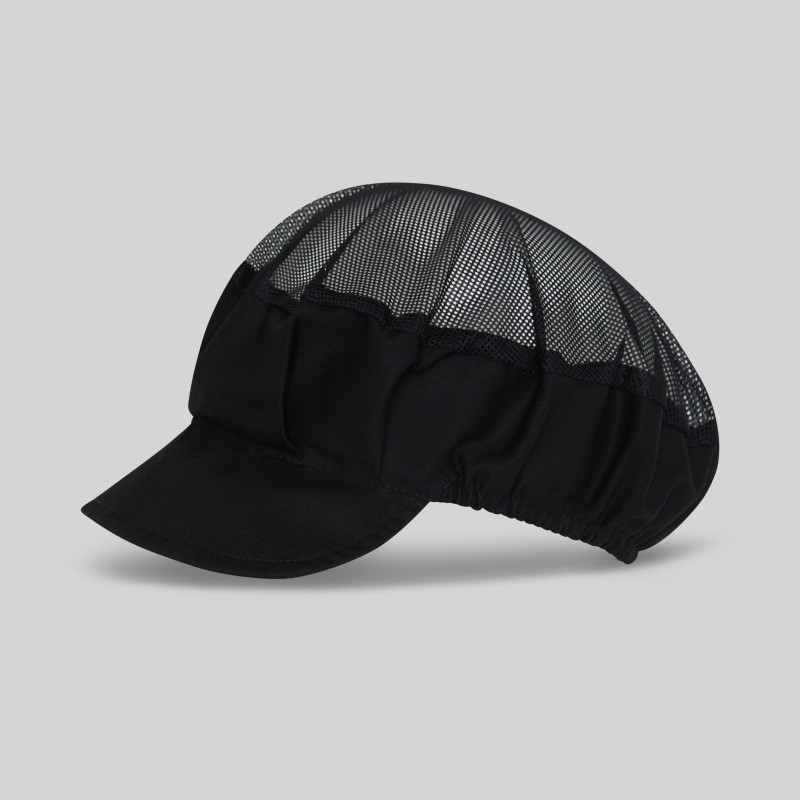 GORRA UNISEX REJILLA Y VISERA RIGIDA 35% ALGODÓN