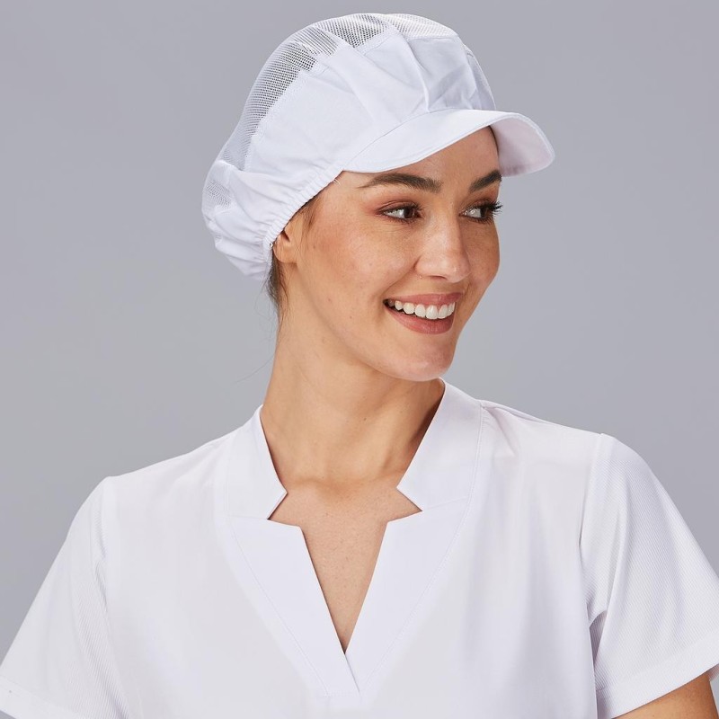 GORRA UNISEX REJILLA Y VISERA RIGIDA 35% ALGODÓN