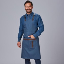 ⭐ DELANTAL PETO DE PIEL Y ESPIGA PARA HOSTELERIA | Azules de Vergara