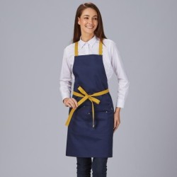 ⭐ DELANTAL PETO TIRANTES CONTRASTE PROFESIONAL | Azules de Vergara