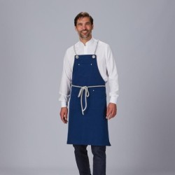⭐ DELANTAL PETO CORDON TRENZADO 100% ACRILICO | Azules de Vergara