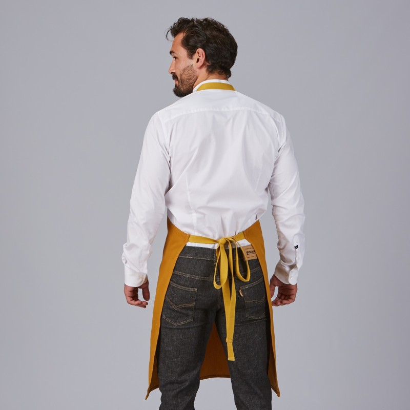 DELANTAL PETO BICOLOR 100% ACRILICO