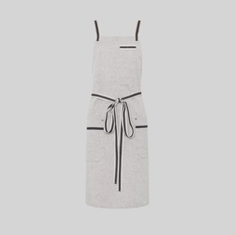 DELANTAL PETO CON CINTAS UNISEX