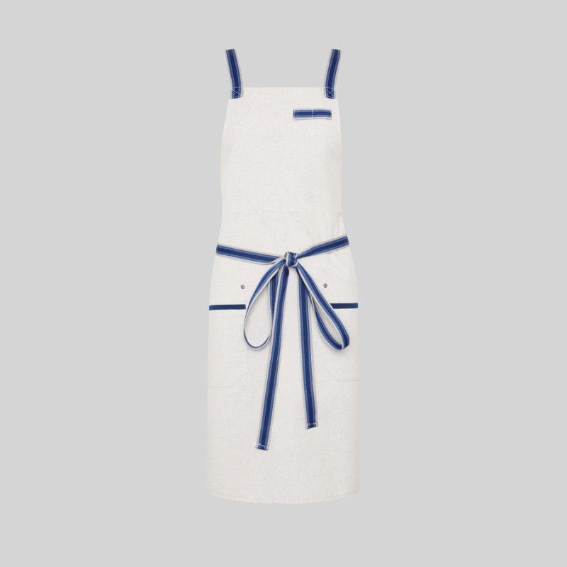 DELANTAL PETO CON CINTAS UNISEX