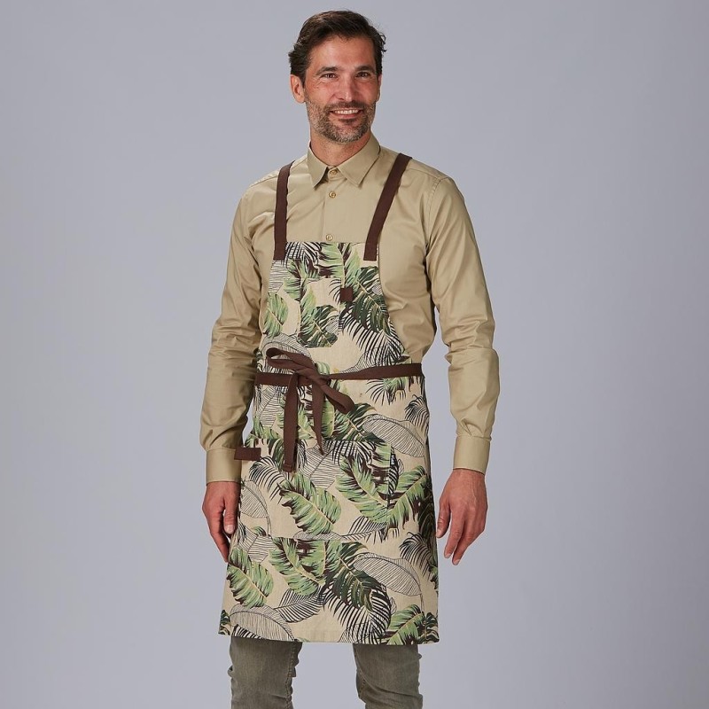 DELANTAL PETO ESTAMPADO UNISEX