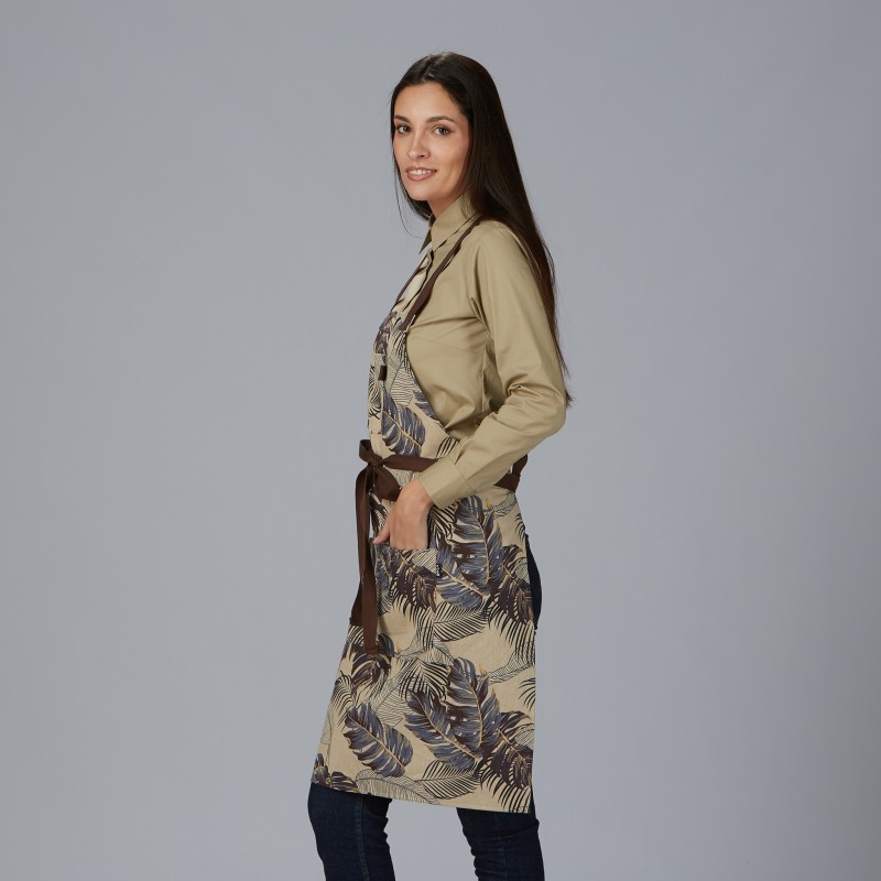 DELANTAL PETO ESTAMPADO UNISEX