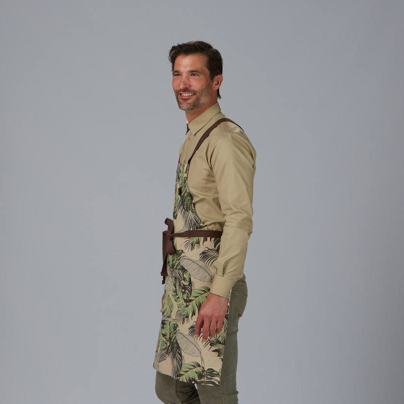 DELANTAL PETO ESTAMPADO UNISEX