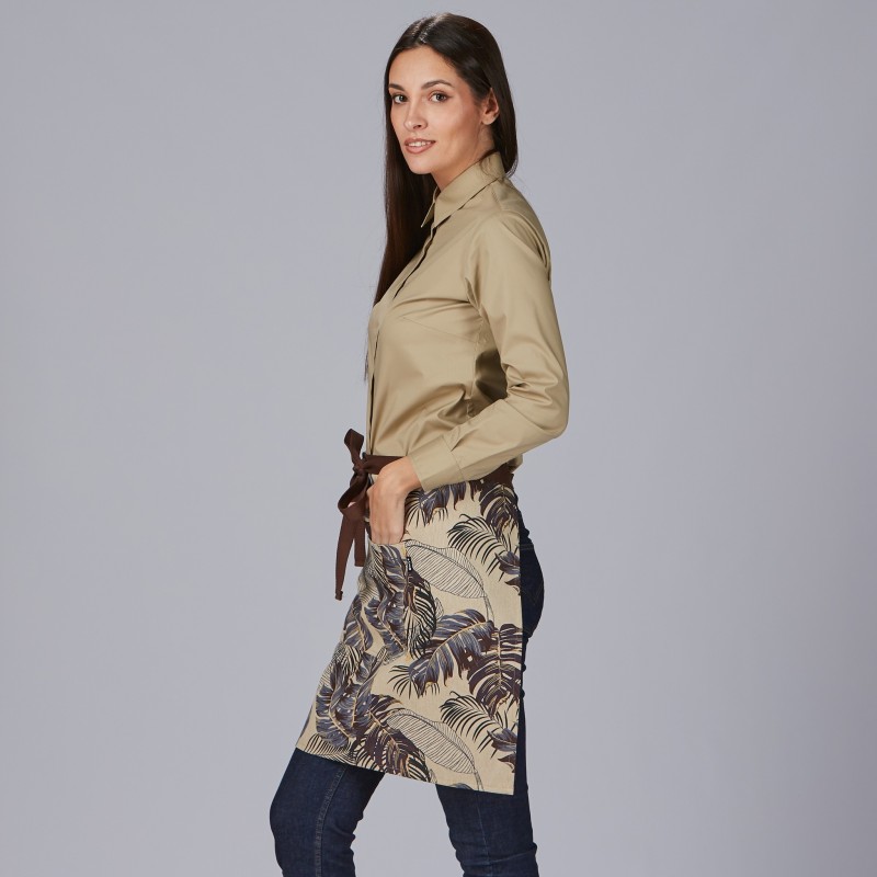 DELANTAL CORTO ESTAMPADO UNISEX