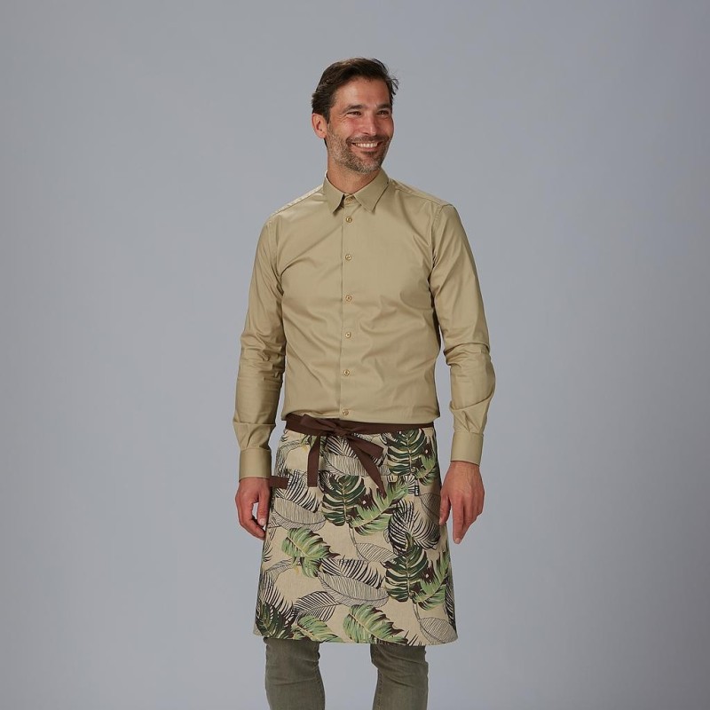 DELANTAL CORTO ESTAMPADO UNISEX