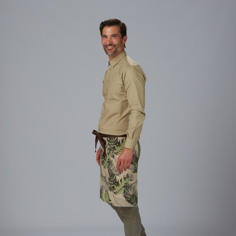 DELANTAL CORTO ESTAMPADO UNISEX