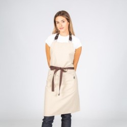 ⭐ DELANTAL PETO BEIGE | Azules de Vergara