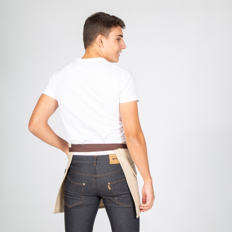 DELANTAL CORTO BEIGE