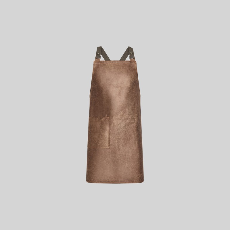 DELANTAL PETO PIEL RECICLADA 74X70
