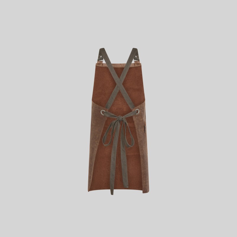 DELANTAL PETO PIEL RECICLADA 74X70
