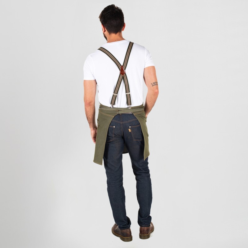 DELANTAL PETO VAQUERO ELÁSTICO 74X80
