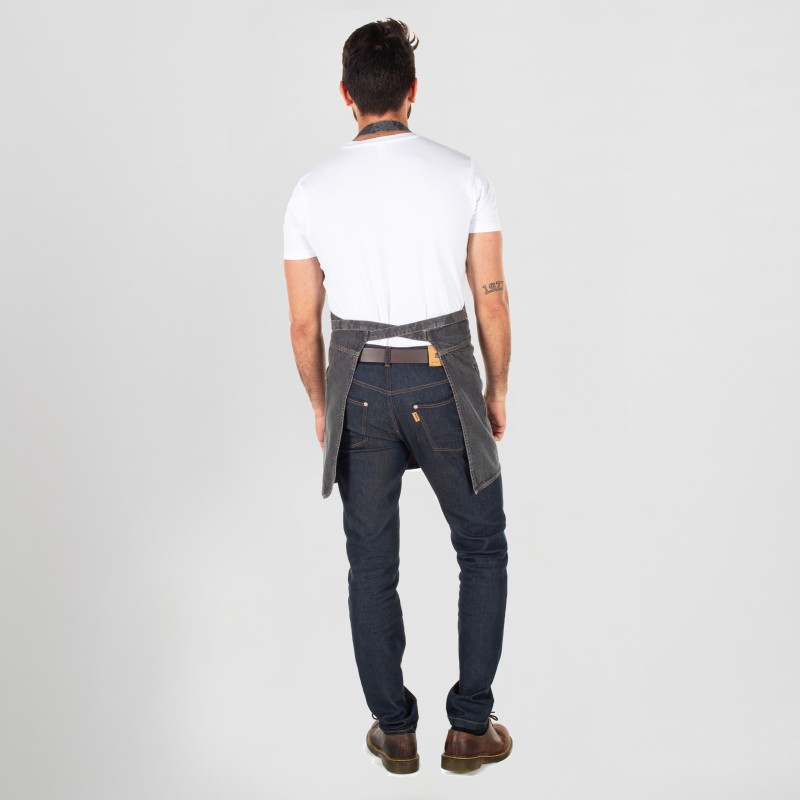 DELANTAL CON PETO DENIM PRO