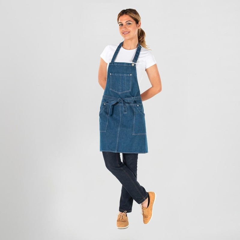 DELANTAL CON PETO DENIM PRO