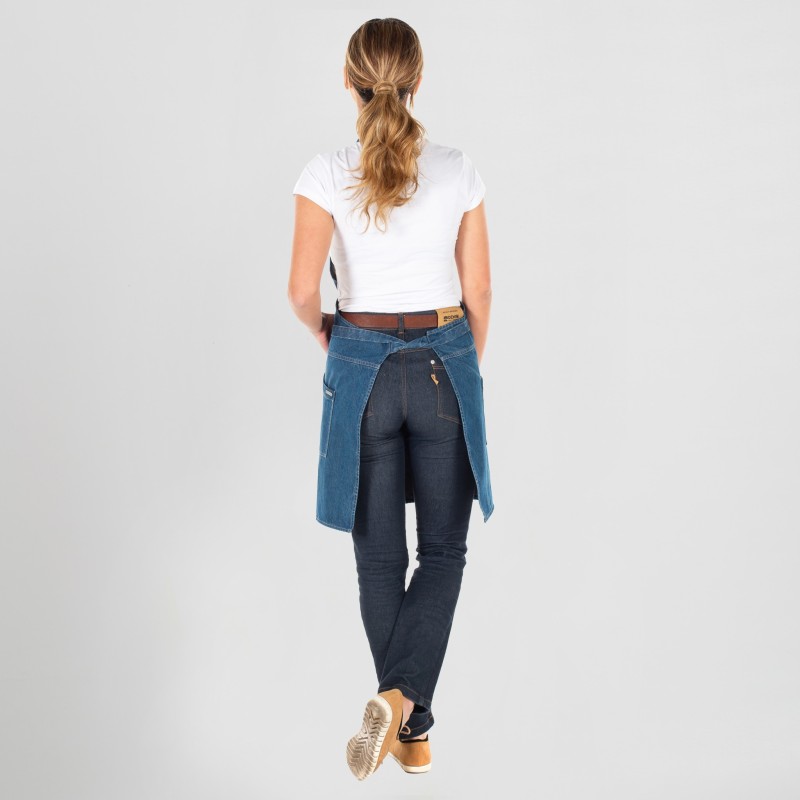 DELANTAL CON PETO DENIM PRO