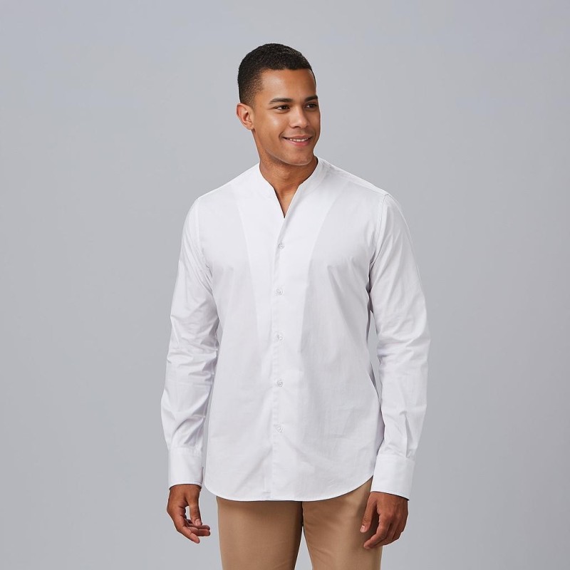 CAMISA HOMBRE CUELLO CHIMENEA SLIM FIT