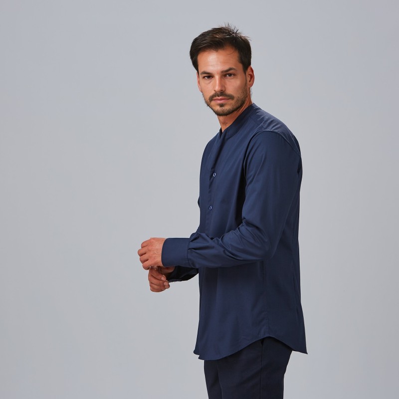 CAMISA HOMBRE CUELLO CHIMENEA SLIM FIT