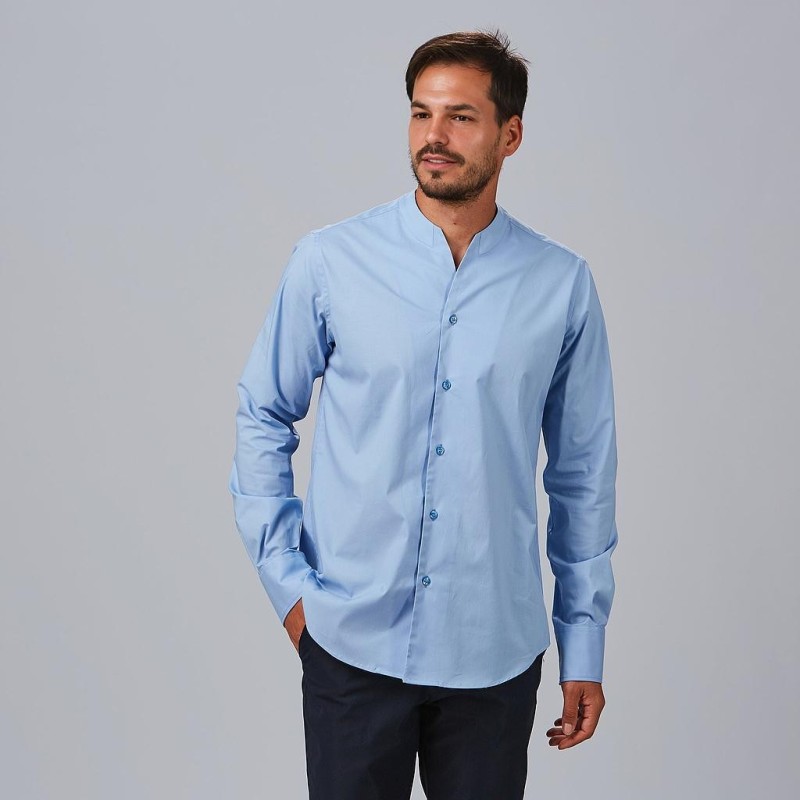 CAMISA HOMBRE CUELLO CHIMENEA SLIM FIT
