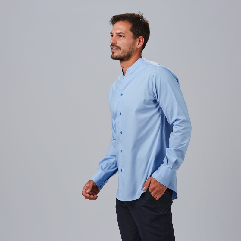 CAMISA HOMBRE CUELLO CHIMENEA SLIM FIT