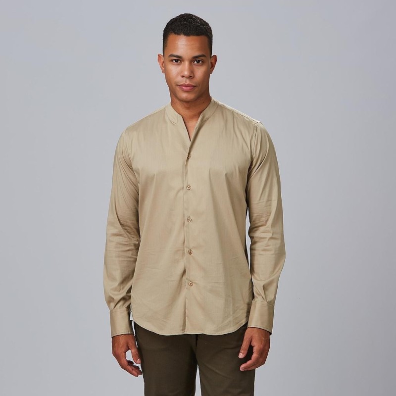 CAMISA HOMBRE CUELLO CHIMENEA SLIM FIT
