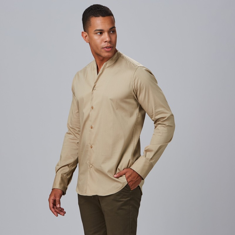 CAMISA HOMBRE CUELLO CHIMENEA SLIM FIT
