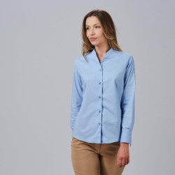 ⭐ CAMISA CUELLO CHIMENEA MUJER | Azules de Vergara