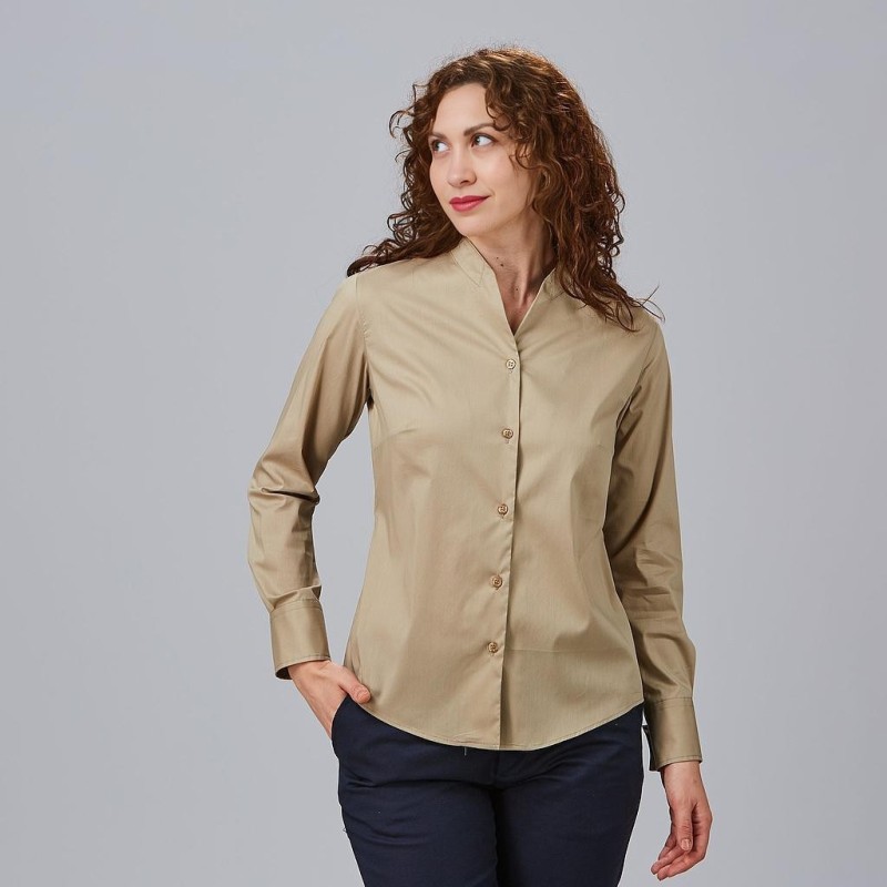 CAMISA CUELLO CHIMENEA MUJER