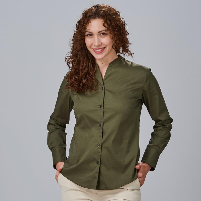 CAMISA CUELLO CHIMENEA MUJER