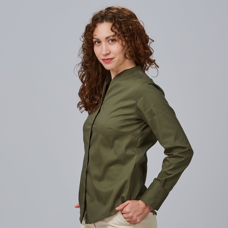 CAMISA CUELLO CHIMENEA MUJER