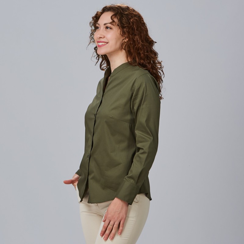 CAMISA CUELLO CHIMENEA MUJER