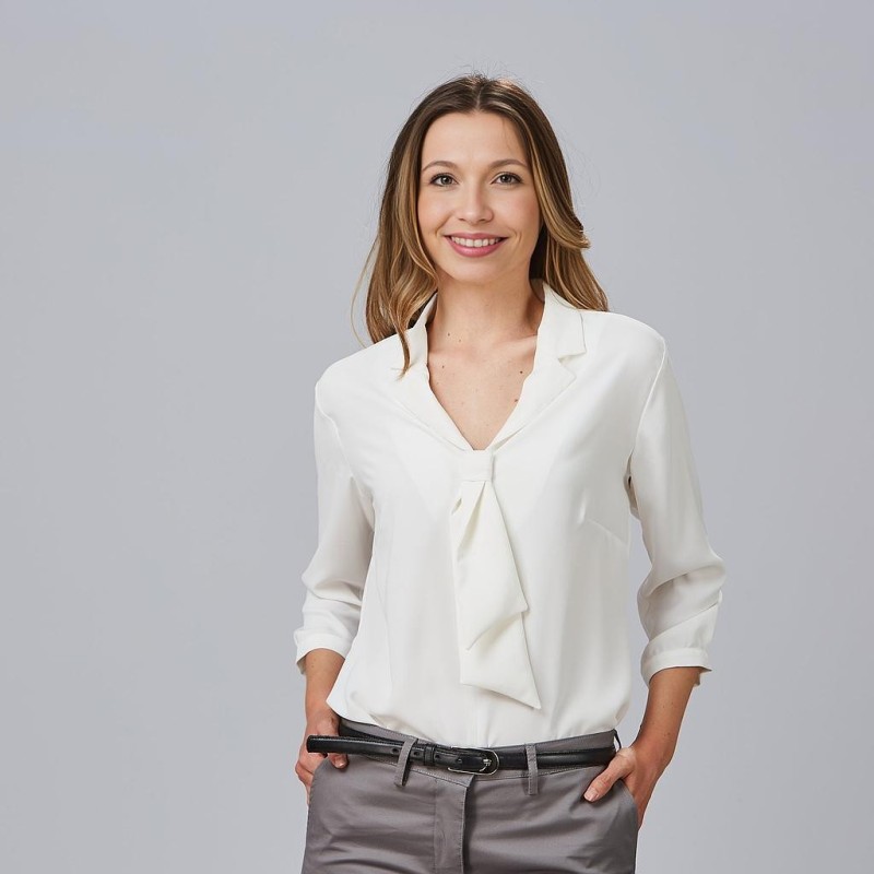 BLUSA MUJER CUELLO SOLAPA