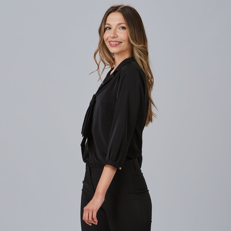 BLUSA MUJER CUELLO SOLAPA
