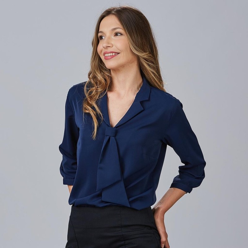 BLUSA MUJER CUELLO SOLAPA