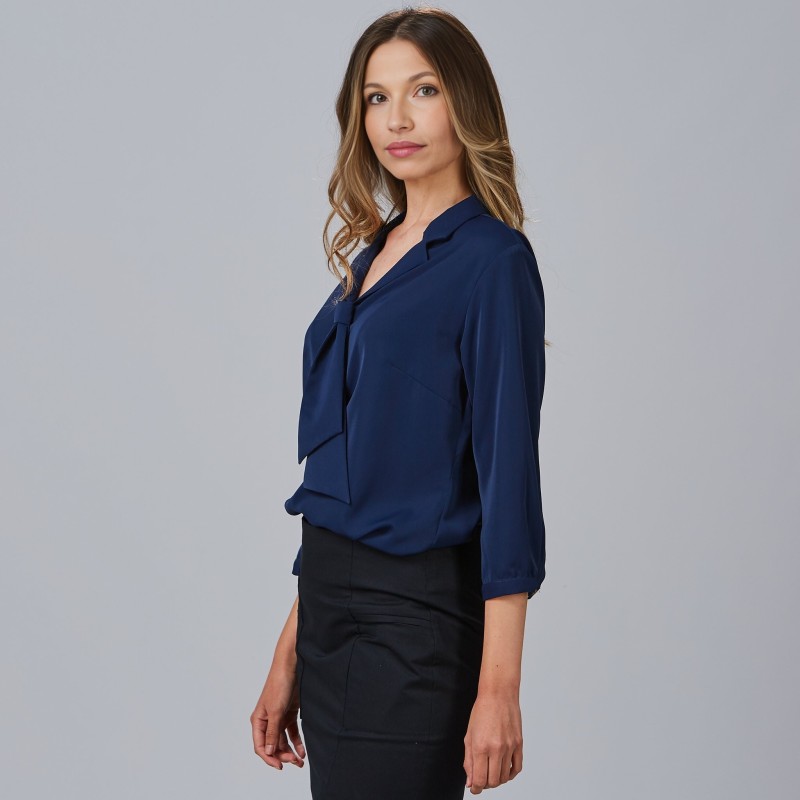 BLUSA MUJER CUELLO SOLAPA