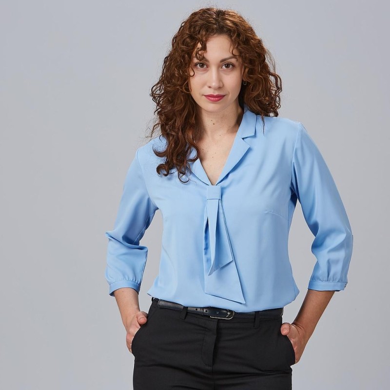 BLUSA MUJER CUELLO SOLAPA