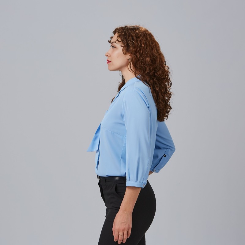 BLUSA MUJER CUELLO SOLAPA