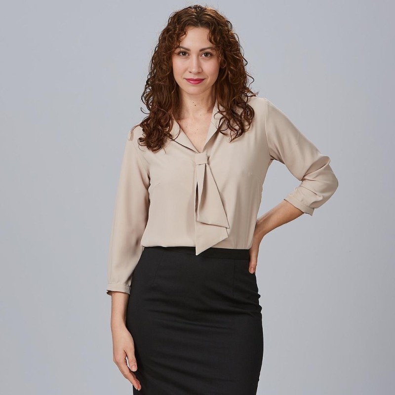 BLUSA MUJER CUELLO SOLAPA