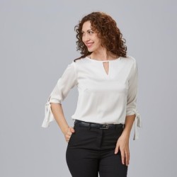 ⭐ BLUSA SATINADA OLIVIA | Azules de Vergara
