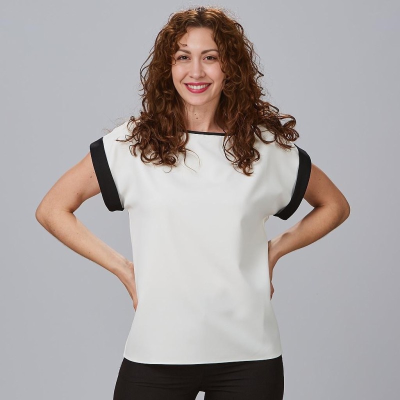 BLUSA MUJER CREPÉ VUELTA