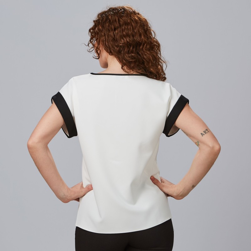 BLUSA MUJER CREPÉ VUELTA