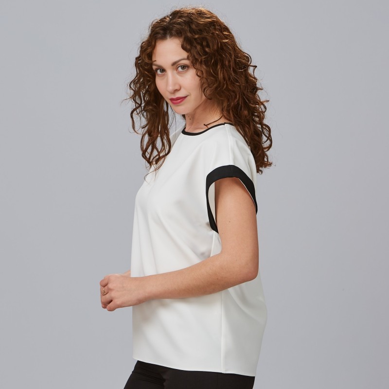 BLUSA MUJER CREPÉ VUELTA