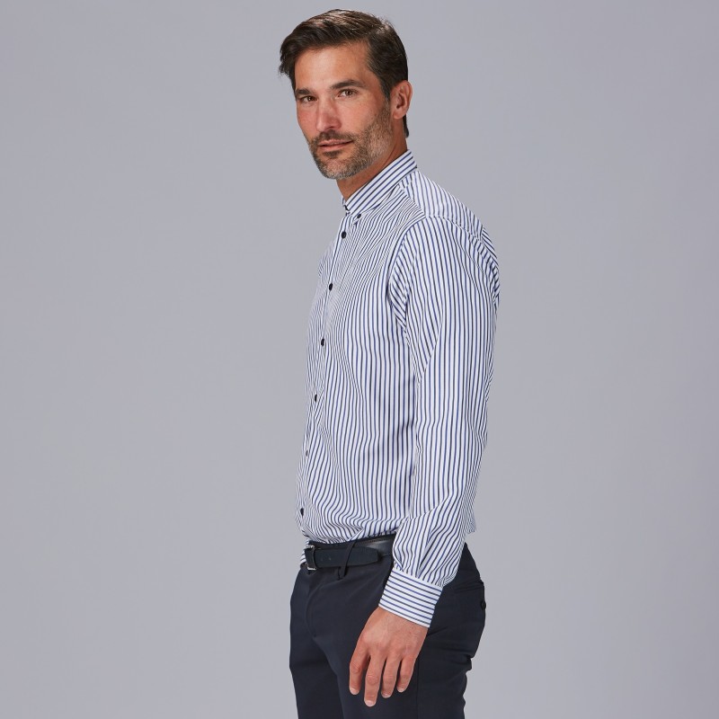 CAMISA HOMBRE RAYAS POPELIN