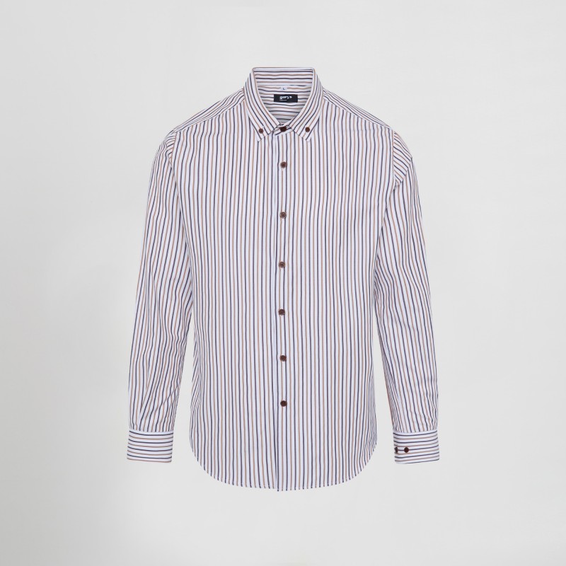 CAMISA HOMBRE RAYAS POPELIN