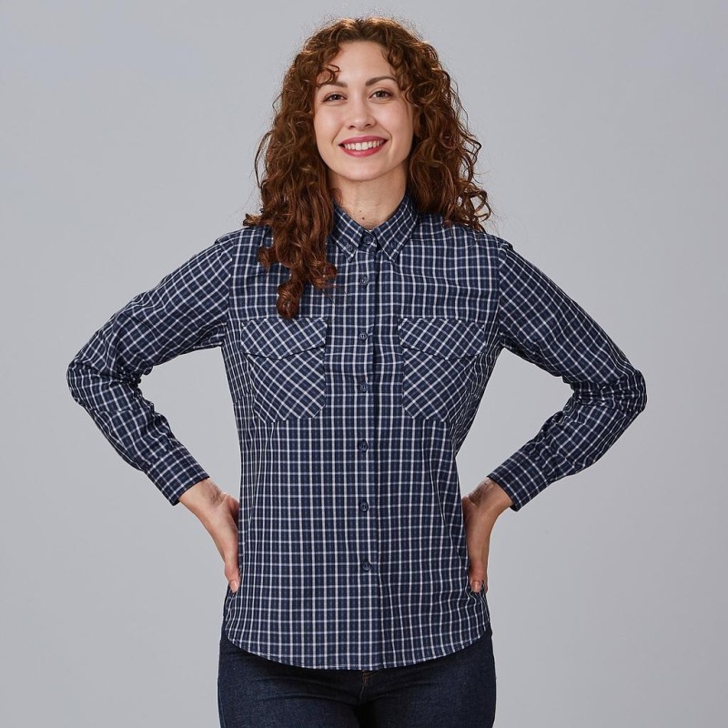 CAMISA A CUADROS POPELIN
